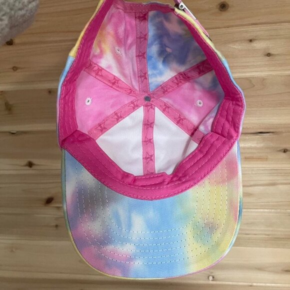 Pink And Blue Tie Dye Jeffery Star Hat - Picture 4 of 5